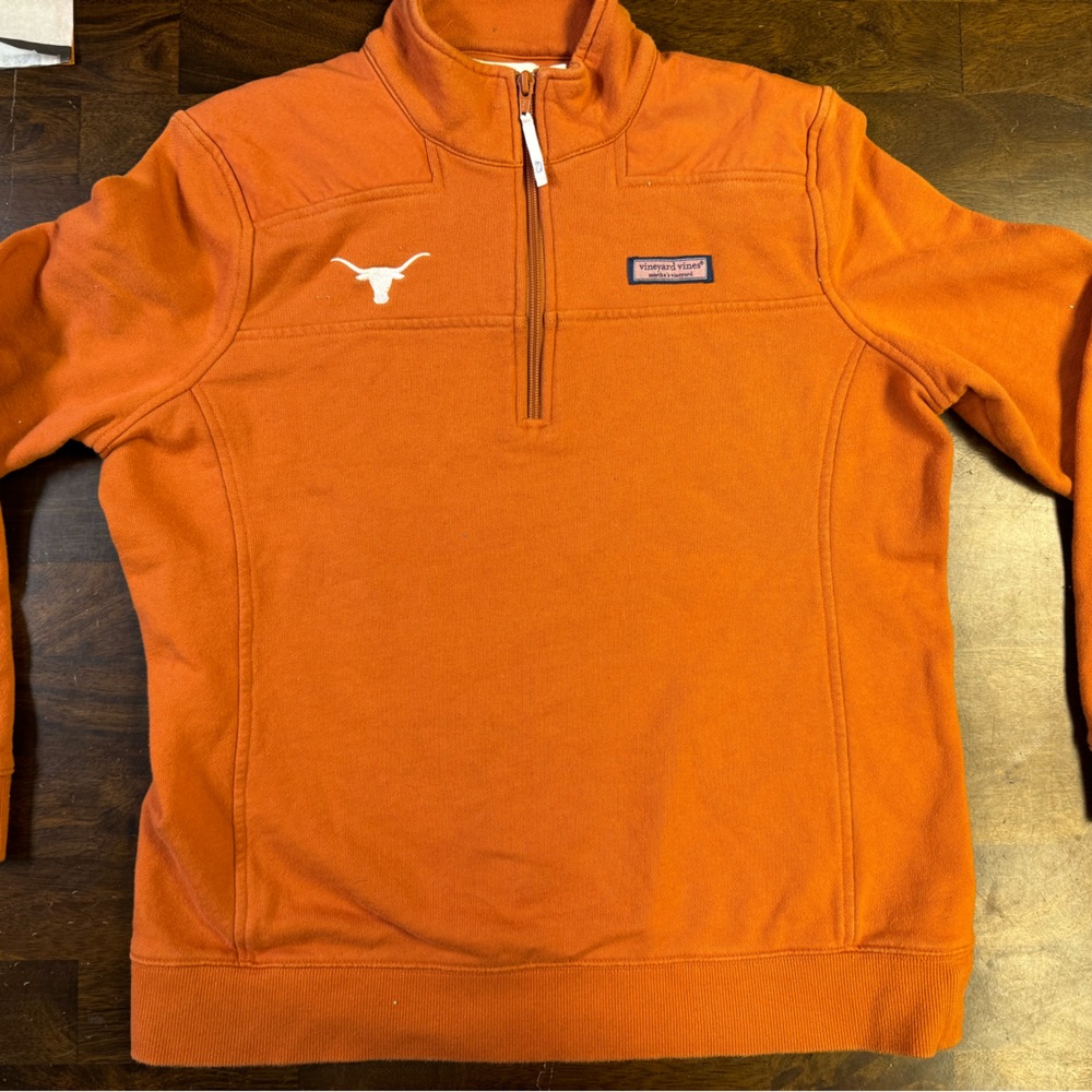 Vineyard Vines Shep Youth Texas Longhorn Pullover Large